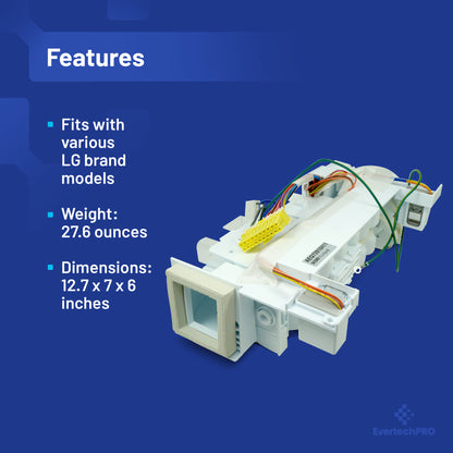 EvertechPRO AEQ72910411 Refrigerator Ice Maker Assembly