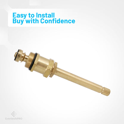 EveretchPRO Shower Stem for Sayco and Danco, 4 9/16" Hot/Cold, 15884B 9B-3H Right and Left Hand, Metal, Brass