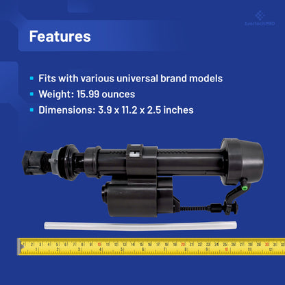 PLBD94010 EvertechPRO Universal Toilet Fill Valve Replacement Kit, 8-12 Inch Adjustable Fill Valve Toilet Valve Replacement Kit, High-Quality, Easy Installation Fill Valve