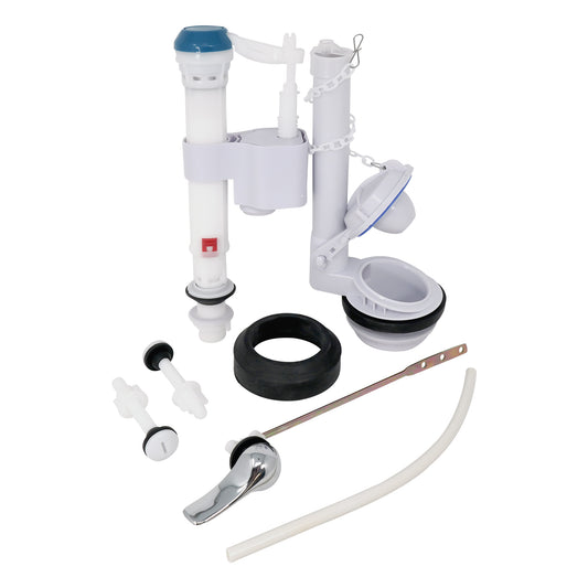 PLBK308CSET EvertechPRO Toilet Repair Kit - Universal Design for Easy Installation, Includes 2 Inch Flush Valve, Tank to Bowl Gasket, Fill Valve, Toilet Handle, High-Performance Flapper - Toilet Guts Replacement Kit