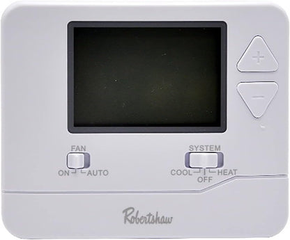 Robertshaw RS9110 Pro Series 5-1-1 Programmable Thermostat, White, 1 Heat / 1 Cool for Single-Stage Systems