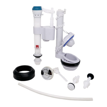 PLBK101SET EvertechPRO Toilet Repair Kit Ð All-in-One Toilet Guts Replacement Kit with 2 Inch Flush Valve Toilets, Universal Design, High-Performance Flapper, Fill Valve, Tank to Bowl Gasket, Toilet Handle Ð Easy Installation, Instructions Included