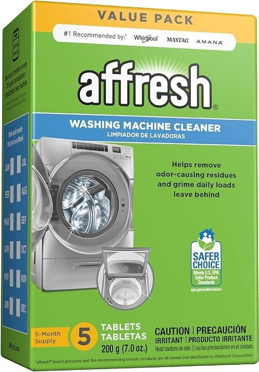 Affresh Washer Cleaner 6-Month Supply for Front & Top Load Washers Including HE