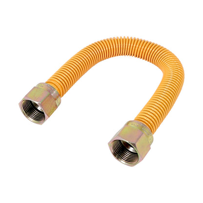 PLB5RB14A0012 EvertechPRO 12 Inch Epoxy Coated Stainless Steel Corrugated CSST Flexible Gas Line Connector, Dryer Gas Line, Gas Pipe - Water Heater and Gas Dryer Connector