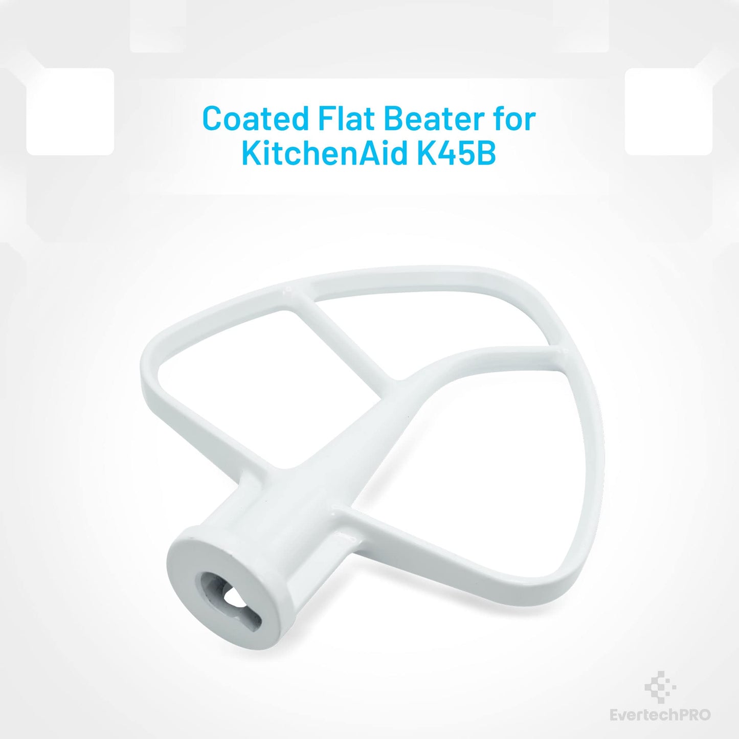 EvertechPRO K45B Coated Flat Beater Replacement for KitchenAid