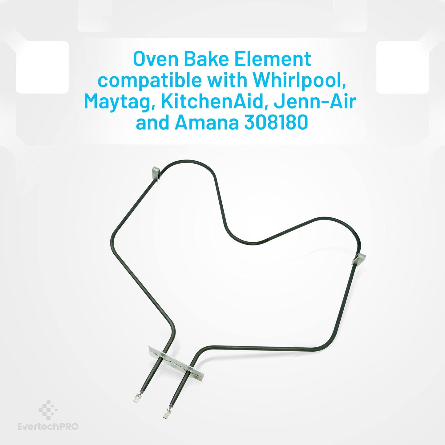 EvertechPRO 308180 Oven Bake Element Replacement for Whirlpool Wall Oven 14210047 308180BULK 311470 311652