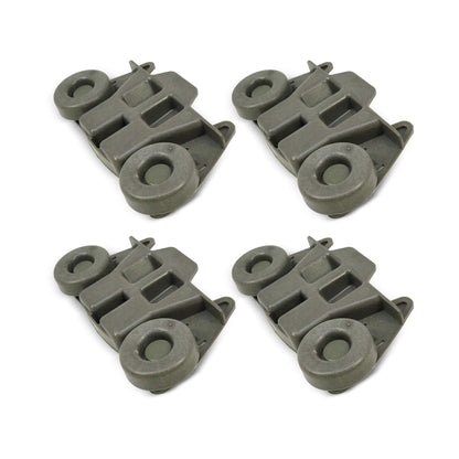 EvertechPRO W10195416 Wheel Pack of 4 Replacement for Whirlpool Dishwasher 1872127 AH3406971 EA3406971 PS3406971