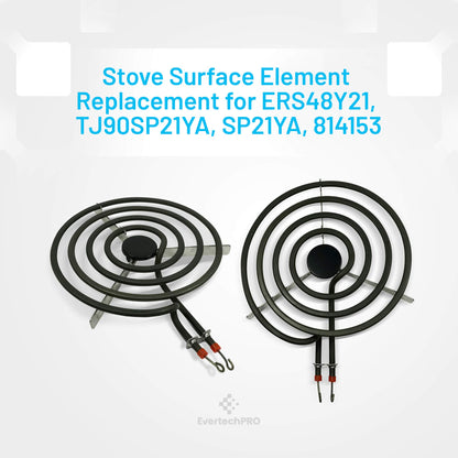 EvertechPRO SP21YA 8 Inch Surface Burner Element Replacement for GE Range WB30X253 WB30T10071 WB30K10006 WB30T10028