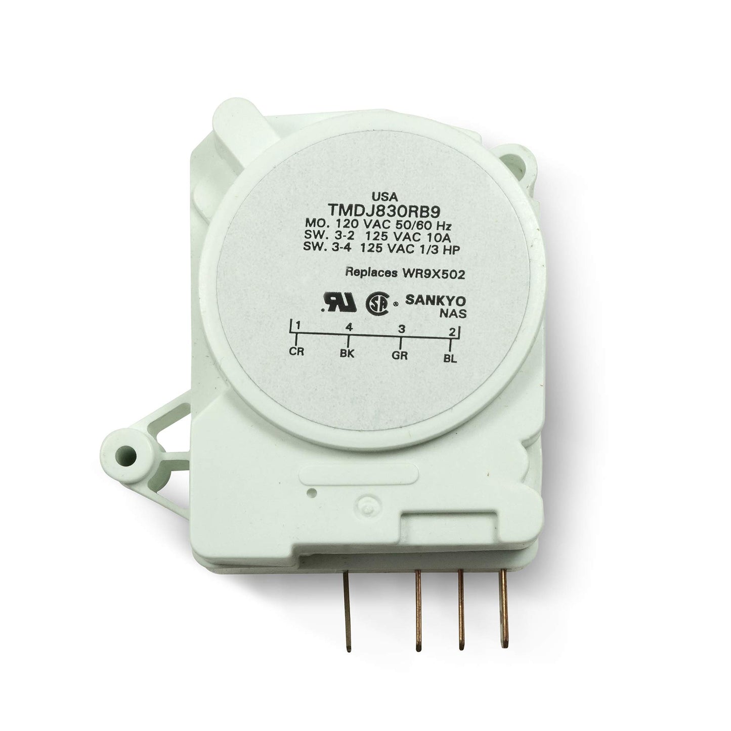 EvertechPRO WR9X502 Defrost Timer Replacement for GE Refrigerator 310900 AH310869 CC310 EA310869