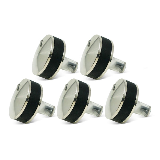 EvertechPRO WB03X24360 Knob Pack of 5 Replacement for GE Cooktop WB03T10259