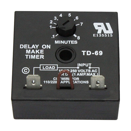 EVERTECHPRO TD69 Time Delay on Make Timers Replacement for Universal HVAC ICM105