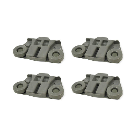 EvertechPRO W10195417 Track Pack of 4 Replacement for Whirlpool Dishwasher 1872128 AH2579553 EA2579553 PS2579553