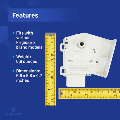 EvertechPRO Defrost Timer Replacement 5304518034 - Fits Frigidaire Defrost, Universal Fit Freezer Replacement, 115V, Durable, Equivalent to 297318010 00624727 00624729 00626218