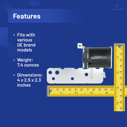 EvertechPRO WD21X10268 fits GE Dishwasher Drain Solenoid Kit, Fits Most Top Brand Dishwashers Drain Solenoid Replacement, High Quality WD21X10071 1263990 165D5478P002 AH1481923